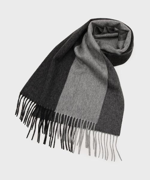 TAKEO KIKUCHI(タケオキクチ)の「【洗えるカシミヤ】 ピュアカシミヤ 4面パネルマフラー(マフラー・メンズ・ブルー系4/ブラック系4/ワイン系1/モスグリーン系4/ネイビー系4/グレー系4/ダークブラウン系4/オレンジ系その他5・00)」の12枚目の写真