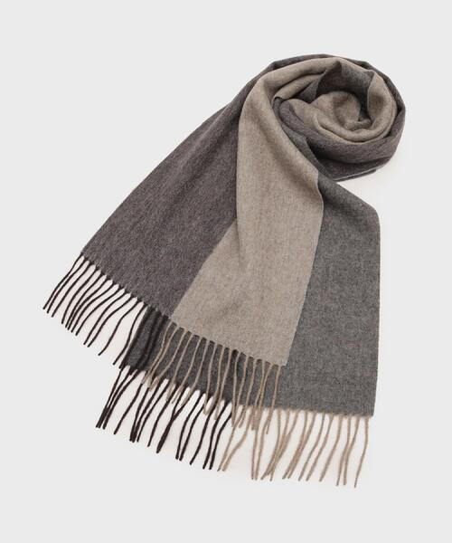 TAKEO KIKUCHI(タケオキクチ)の「【洗えるカシミヤ】 ピュアカシミヤ 4面パネルマフラー(マフラー・メンズ・ブルー系4/ブラック系4/ワイン系1/モスグリーン系4/ネイビー系4/グレー系4/ダークブラウン系4/オレンジ系その他5・00)」の16枚目の写真