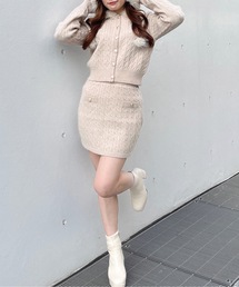 one way（ワンウェイ）の「ケーブルニットスカート（スカート・レディース）」