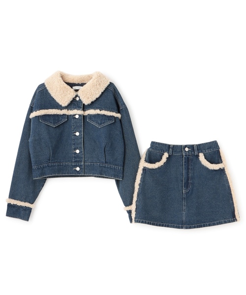 LOVETOXIC（ラブトキシック）の「裏キルトデニムセットアップ（セットアップ・キッズ・ネイビー・M:150cm/S:140cm/L:160cm）」の13枚目の写真