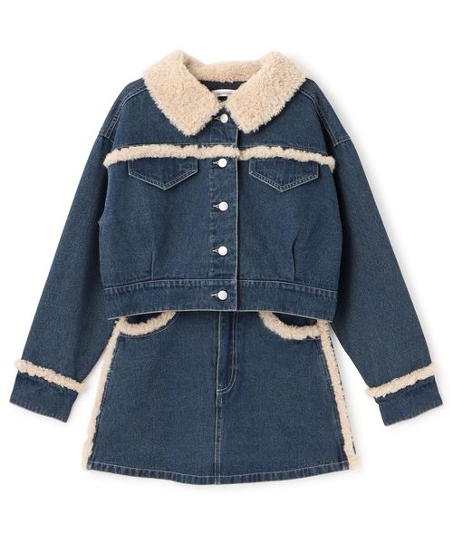 LOVETOXIC（ラブトキシック）の「裏キルトデニムセットアップ（セットアップ・キッズ・ネイビー・M:150cm/S:140cm/L:160cm）」の12枚目の写真