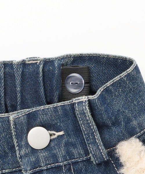 LOVETOXIC（ラブトキシック）の「裏キルトデニムセットアップ（セットアップ・キッズ・ネイビー・M:150cm/S:140cm/L:160cm）」の5枚目の写真