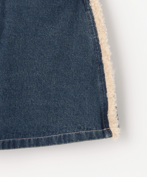 LOVETOXIC（ラブトキシック）の「裏キルトデニムセットアップ（セットアップ・キッズ・ネイビー・M:150cm/S:140cm/L:160cm）」の4枚目の写真