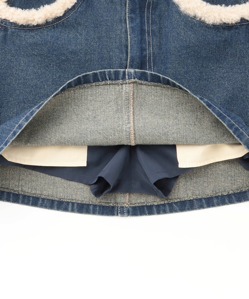 LOVETOXIC（ラブトキシック）の「裏キルトデニムセットアップ（セットアップ・キッズ・ネイビー・M:150cm/S:140cm/L:160cm）」の3枚目の写真