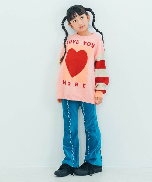 p.premier(ピードットプルミエ)の「【ジュニア対応】配色メロウストレッチニットコールパンツ(その他パンツ・キッズ・ブルー/ブラック/カーキ/レッド・80/90/100/110/120/130/140)」の13枚目の写真