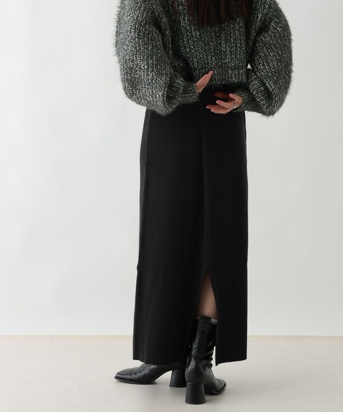 RAGEBLUE（レイジブルー）の「フェザーニットセットアップ（ニット/セーター・レディース・ネイビー/ブラック・FREE）」の10枚目の写真