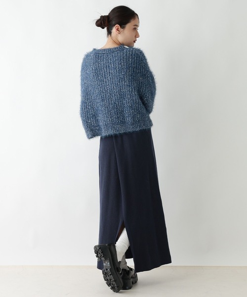 RAGEBLUE（レイジブルー）の「フェザーニットセットアップ（ニット/セーター・レディース・ネイビー/ブラック・FREE）」の12枚目の写真