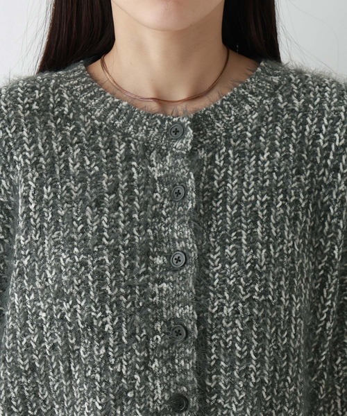 RAGEBLUE（レイジブルー）の「フェザーニットセットアップ（ニット/セーター・レディース・ネイビー/ブラック・FREE）」の19枚目の写真