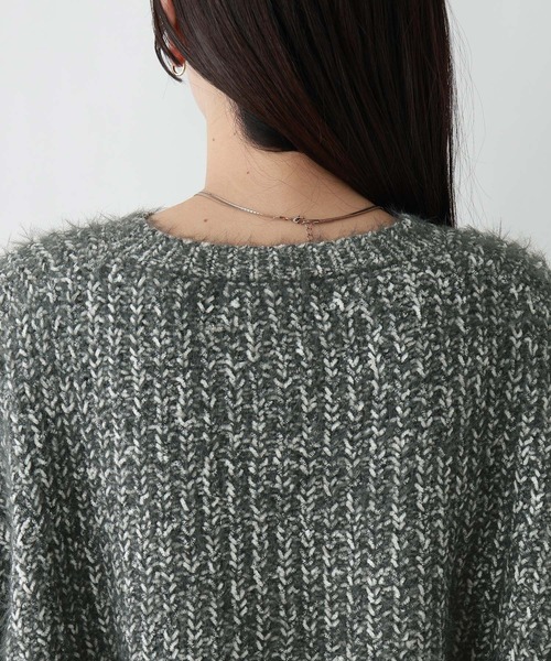 RAGEBLUE（レイジブルー）の「フェザーニットセットアップ（ニット/セーター・レディース・ネイビー/ブラック・FREE）」の22枚目の写真