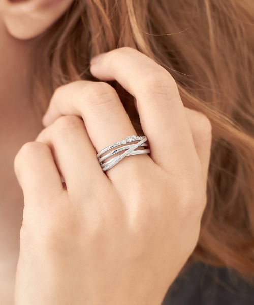 CANAL ４℃（カナルヨンドシー）の「【Winter Collection】シルバー リング（リング・レディース・シルバー・#14/#13/#12/#11/#10/#9/#8/#7/#17/#16/#15）」の5枚目の写真