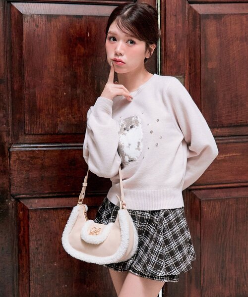 アニマルジャガードニット（ニット/セーター）｜OLIVE des OLIVE