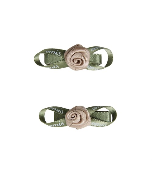 EMIS(イミス)の「MINI CORSAGE HAIR CLIP(バレッタ/ヘアクリップ・レディース・アイボリー/ベージュ/レッド/ピンク・FREE)」の6枚目の写真