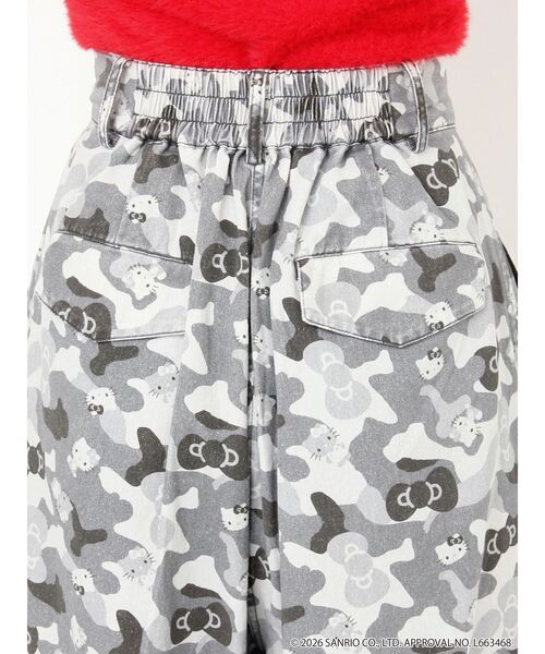 カルナムール ハローキティ パンツ カモフラ HELLO KITTYコラボ】カモフラワークパンツ（その他パンツ）｜CALNAMUR