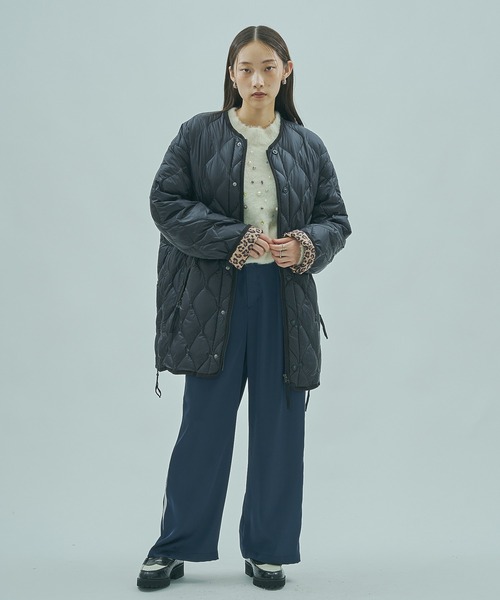 TAION(タイオン)の「【ROSE BUD別注】(TAION)MILITARY M65 LINER W-ZIP DOWN JACKET(ダウンジャケット/コート・レディース・ブラック/カーキ・M)」の6枚目の写真