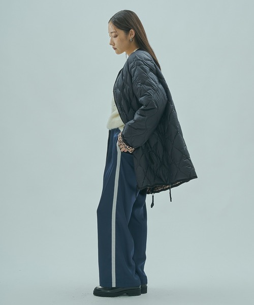 TAION(タイオン)の「【ROSE BUD別注】(TAION)MILITARY M65 LINER W-ZIP DOWN JACKET(ダウンジャケット/コート・レディース・ブラック/カーキ・M)」の9枚目の写真