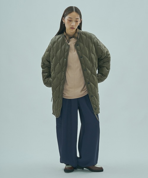 TAION(タイオン)の「【ROSE BUD別注】(TAION)MILITARY M65 LINER W-ZIP DOWN JACKET(ダウンジャケット/コート・レディース・ブラック/カーキ・M)」の21枚目の写真