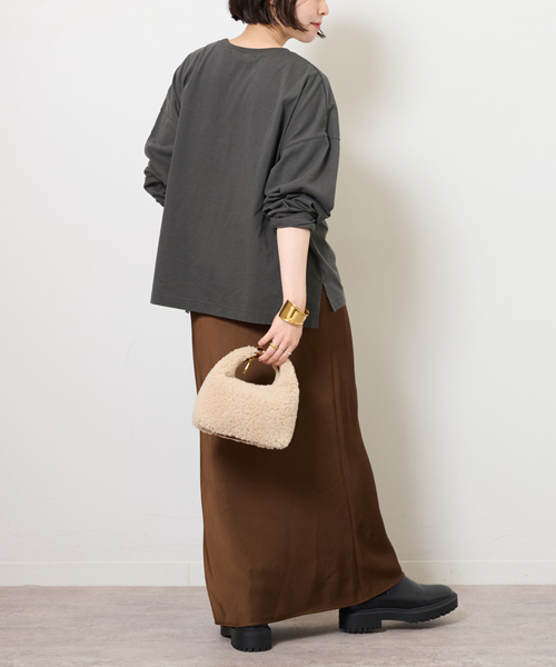 JOURNAL STANDARD relume（ジャーナルスタンダード　レリューム）の「《追加》シティフォトロングスリーブTee（Tシャツ/カットソー・レディース・ブラック/ホワイト・FREE）」の5枚目の写真