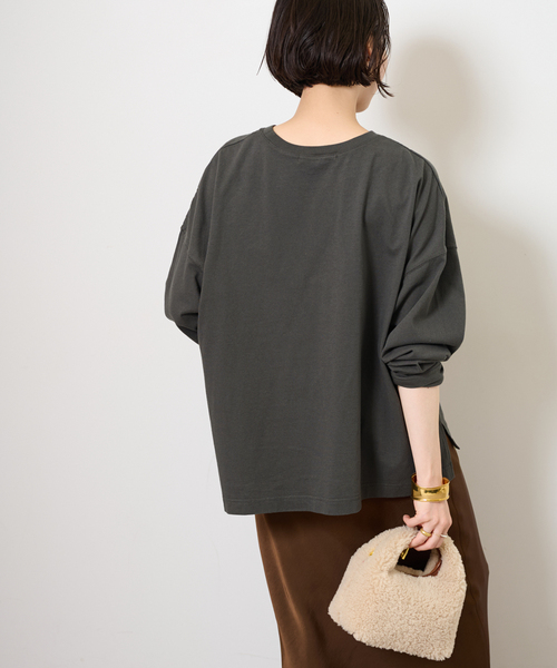 JOURNAL STANDARD relume（ジャーナルスタンダード　レリューム）の「《追加》シティフォトロングスリーブTee（Tシャツ/カットソー・レディース・ブラック/ホワイト・FREE）」の8枚目の写真