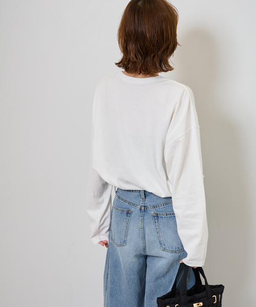 JOURNAL STANDARD relume（ジャーナルスタンダード　レリューム）の「《追加》シティフォトロングスリーブTee（Tシャツ/カットソー・レディース・ブラック/ホワイト・FREE）」の13枚目の写真