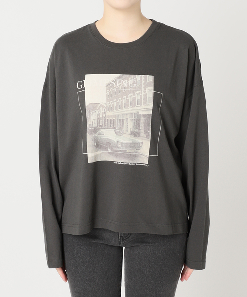 JOURNAL STANDARD relume（ジャーナルスタンダード　レリューム）の「《追加》シティフォトロングスリーブTee（Tシャツ/カットソー・レディース・ブラック/ホワイト・FREE）」の14枚目の写真