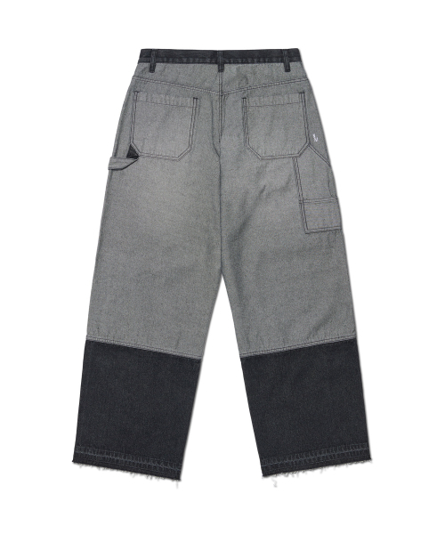 REVERSED CARPENTER DENIM PANTS - WASHED BLACK（デニムパンツ