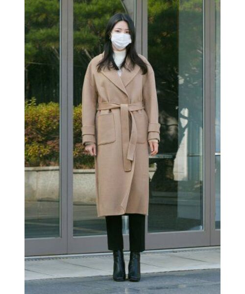 MUSINSA STANDARD WOMAN（ムシンサスタンダードウーマン）の「女性用ヘビーウェイトインナーウェアスリムストレート隠しバンディングスラックス[ブラック]（スラックス・レディース・その他・34/32/30/29/31/24/25/26/27/28）」の10枚目の写真