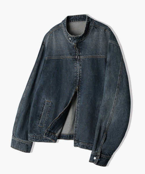 UNDEROFF(アンダーオフ)の「ウォッシングクロップデニムバイカージャケットブラック(デニムジャケット・メンズ・ブラック・MEDIUM/LARGE/X-LARGE)」の6枚目の写真