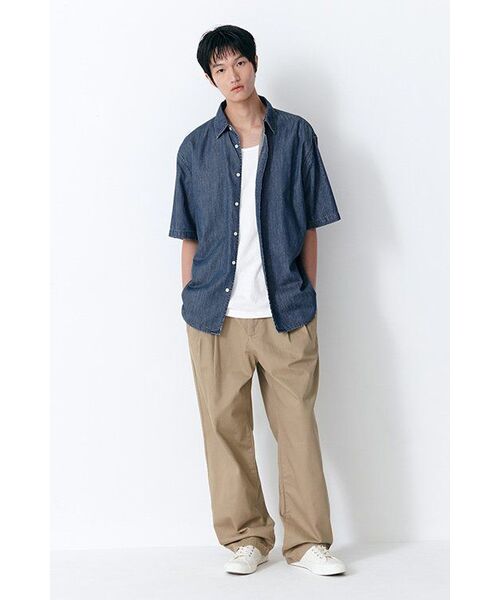 MUSINSA STANDARD（ムシンサスタンダード）の「スリータックセミバルーンチノパンツ[ベージュ]（その他パンツ・メンズ・その他・27/28/29/31/36）」の13枚目の写真