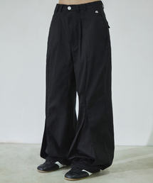 SLEEKGLOW（スリック グロウ）の「Front Detail Cotton Pants [Black]（その他パンツ）」