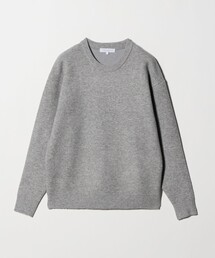 人気 未使用級美品 アドーア アンゴラ混 クルーネックニット ゆったり グレー アンゴラ ニット」に該当するニット/セーター（グレー/灰色系