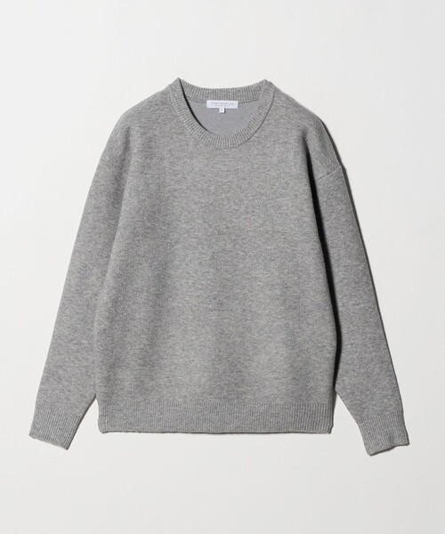 A DAY IN THE LIFE UNITED ARROWS(アデイインザライフユナイテッドアローズ)の「ミドルゲージ アンゴラミックス クルーネック ニット-ウォッシャブル-<A DAY IN THE LIFE>(ニット/セーター・メンズ・ネイビー/ホワイト/ピンク/ライトグレー・M/L)」の1枚目の写真