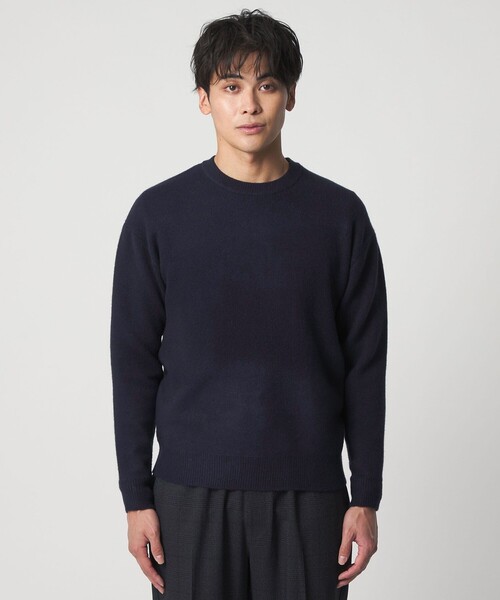 A DAY IN THE LIFE UNITED ARROWS(アデイインザライフユナイテッドアローズ)の「ミドルゲージ アンゴラミックス クルーネック ニット-ウォッシャブル-<A DAY IN THE LIFE>(ニット/セーター・メンズ・ネイビー/ホワイト/ピンク/ライトグレー・M/L)」の20枚目の写真