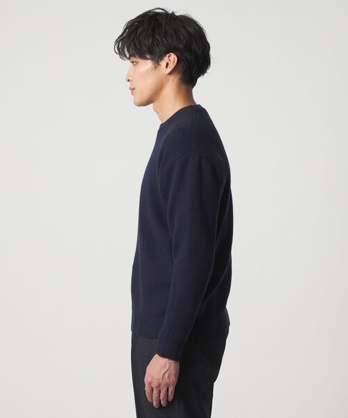 A DAY IN THE LIFE UNITED ARROWS(アデイインザライフユナイテッドアローズ)の「ミドルゲージ アンゴラミックス クルーネック ニット-ウォッシャブル-<A DAY IN THE LIFE>(ニット/セーター・メンズ・ネイビー/ホワイト/ピンク/ライトグレー・M/L)」の21枚目の写真