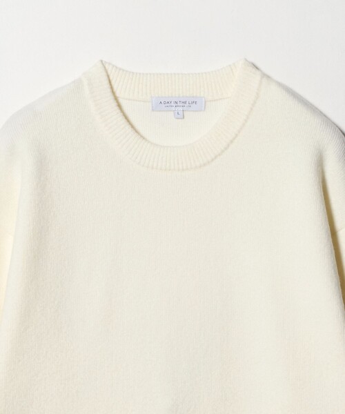 A DAY IN THE LIFE UNITED ARROWS(アデイインザライフユナイテッドアローズ)の「ミドルゲージ アンゴラミックス クルーネック ニット-ウォッシャブル-<A DAY IN THE LIFE>(ニット/セーター・メンズ・ネイビー/ホワイト/ピンク/ライトグレー・M/L)」の19枚目の写真