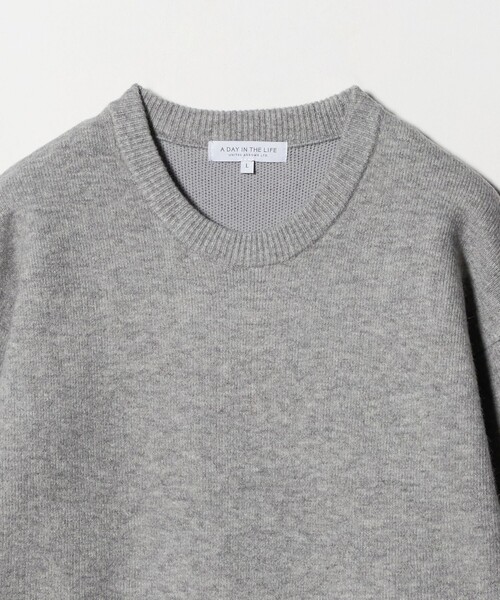 A DAY IN THE LIFE UNITED ARROWS(アデイインザライフユナイテッドアローズ)の「ミドルゲージ アンゴラミックス クルーネック ニット-ウォッシャブル-<A DAY IN THE LIFE>(ニット/セーター・メンズ・ネイビー/ホワイト/ピンク/ライトグレー・M/L)」の10枚目の写真