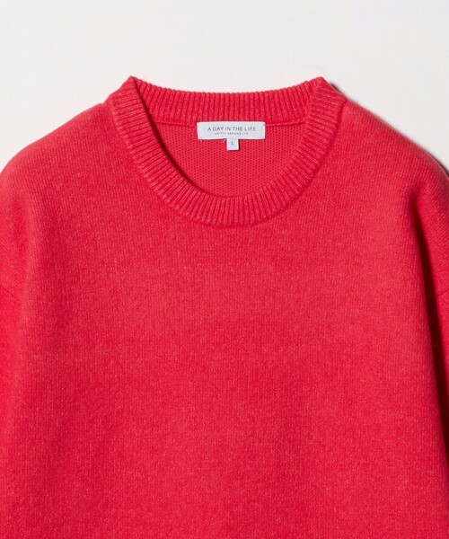 A DAY IN THE LIFE UNITED ARROWS(アデイインザライフユナイテッドアローズ)の「ミドルゲージ アンゴラミックス クルーネック ニット-ウォッシャブル-<A DAY IN THE LIFE>(ニット/セーター・メンズ・ネイビー/ホワイト/ピンク/ライトグレー・M/L)」の13枚目の写真