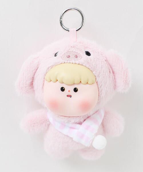 WEGO/ぷっくりぽってりアニマルぬいぐるみキーホルダー（キーホルダー