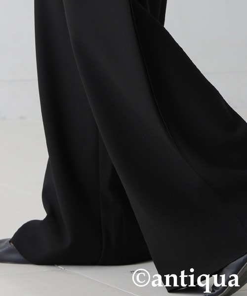 antiqua(アンティカ)の「裏起毛 ジョーゼット ワイドパンツ(その他パンツ・レディース・グレー/ホワイト系その他/ブラック/ウッド/ベージュ/ブラウン系その他・ONESIZE)」の13枚目の写真