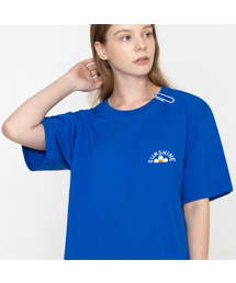 GRAVER（グレーバー）の「[UNISEX] SUNSHINE FLOWER SMILE WHITE CLIP SHORT SLEEVE T-SHIRT_COBALT BLUE（Tシャツ/カットソー）」