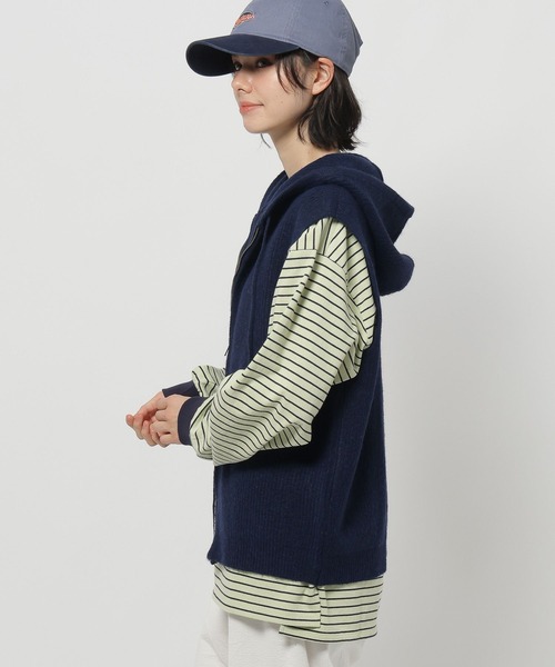 セール】ZIPニットフーディベスト（ニット/セーター）｜niko and