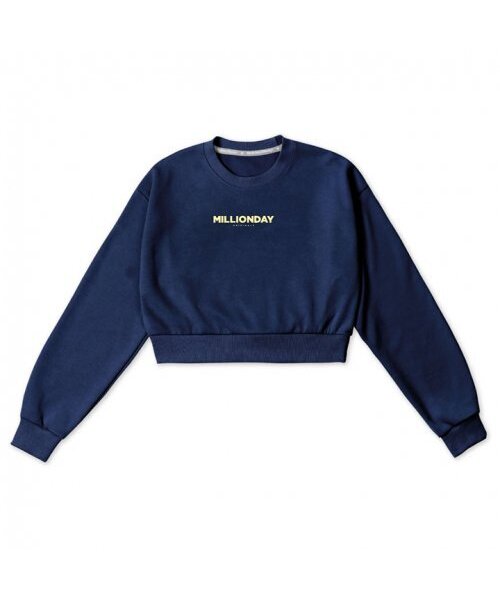 MILLION DAY(ミリオンデイ)の「MILLION ORIGINAL CROP SWEATSHIRT(スウェット・メンズ・ラベンダー/ダークネイビー/グレー・FREE)」の4枚目の写真