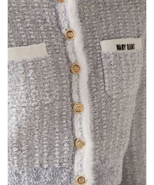 【LILY BROWN×MARY QUANT】ツイードニットジャケット LILY BROWN｜【LILY BROWN×MARY QUANT】ツイードニットジャケット