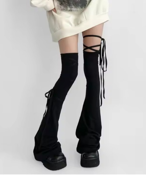 セール】【HOOK】for girls ダメージ加工ルーズソックス レッグ