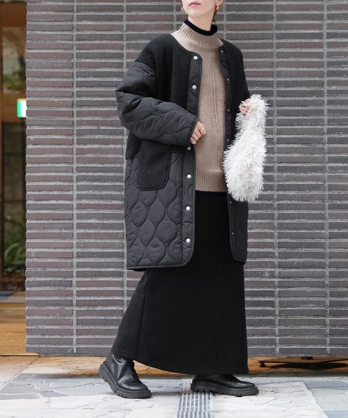 reca(レカ)の「配色ラインパイピングドルマンニット(ニット/セーター・レディース・ベージュ/チャコールグレー/グレー系その他・FREE)」の13枚目の写真