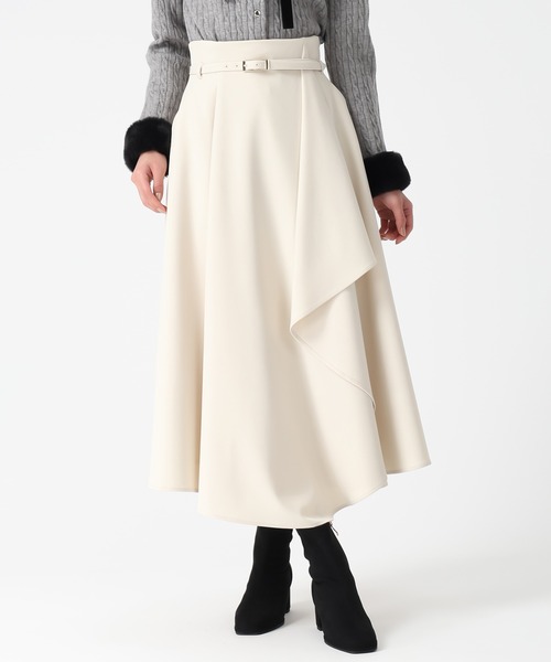 31 Sons de mode（トランテアン　ソン　ドゥ　モード）の「2025秋冬新作 ベルト付きアシメフレアスカート（スカート・レディース・ブルー/ブラック/アイボリー・S/M）」の17枚目の写真