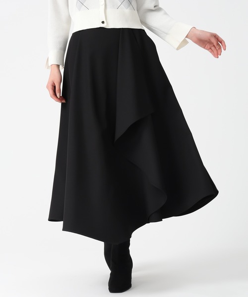 31 Sons de mode（トランテアン　ソン　ドゥ　モード）の「2025秋冬新作 ベルト付きアシメフレアスカート（スカート・レディース・ブルー/ブラック/アイボリー・S/M）」の18枚目の写真