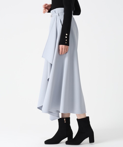 31 Sons de mode（トランテアン　ソン　ドゥ　モード）の「2025秋冬新作 ベルト付きアシメフレアスカート（スカート・レディース・ブルー/ブラック/アイボリー・S/M）」の20枚目の写真