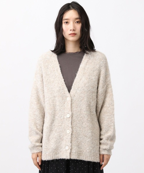studio CLIP（スタディオクリップ）の「《natural by clip》ウールミックスブークレカーディガン（カーディガン/ボレロ・レディース・ブラウン/チャコール/ブルー/アイボリー・FREE）」の21枚目の写真