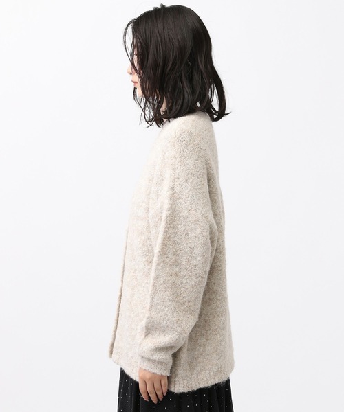 studio CLIP（スタディオクリップ）の「《natural by clip》ウールミックスブークレカーディガン（カーディガン/ボレロ・レディース・ブラウン/チャコール/ブルー/アイボリー・FREE）」の22枚目の写真