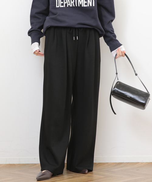 JOURNAL STANDARD relume（ジャーナルスタンダード　レリューム）の「T/Rダンボールタックイージーパンツ（その他パンツ・レディース・チャコールグレー/ブラック/ブラウン・FREE）」の2枚目の写真